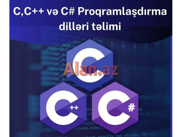 C,C++ və C# Proqramlaşdırma dilləri təlimi