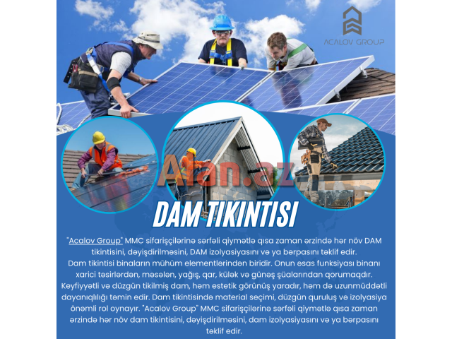 Dam Tikintisi ve Temiri