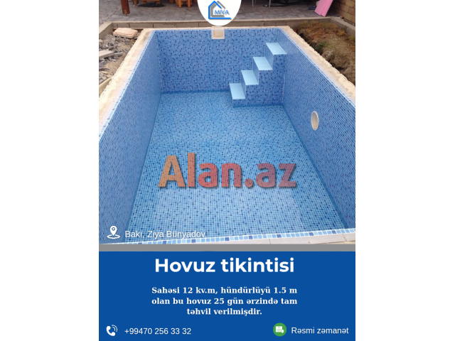 Beton Hovuz Tikintisi