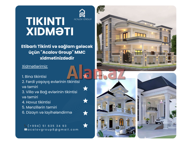 Tikinti və təmir xidmətləri
