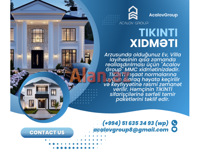 Tikinti və təmir xidmətləri