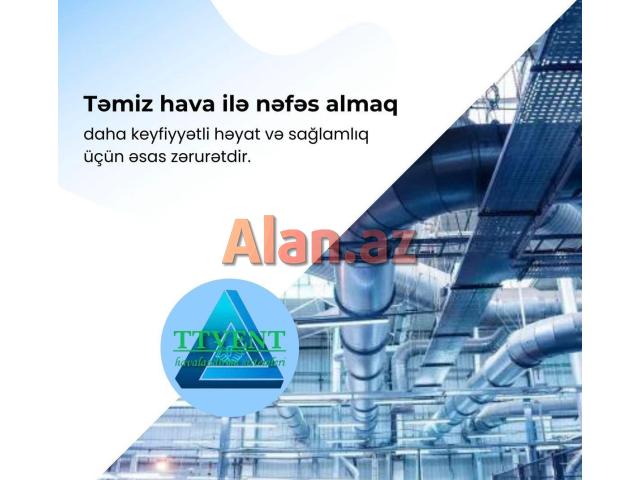 Havalandırma sistemlərinin satışı və quraşdirilması