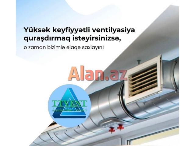 Havalandırma sistemlərinin satışı və quraşdirilması