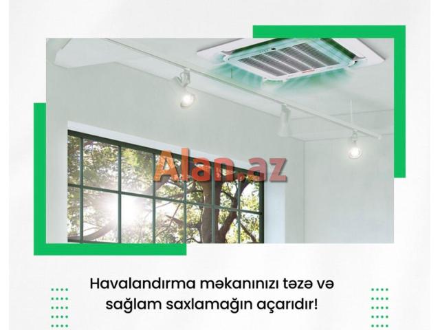 Havalandırma sistemlərinin satışı və quraşdirilması