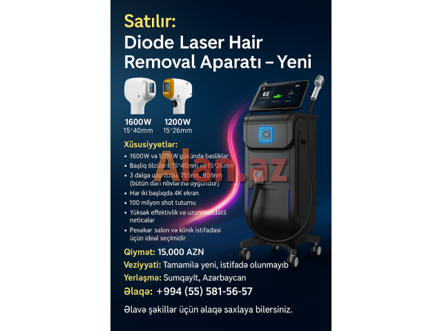 Diode Laser Hair Removal Aparatı – Yeni!