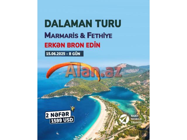 2 Nəfəlik Marmaris və Fethiye Tur Paketi