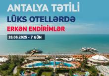 Lüks Oteldə 2 Nəfərlik Antalya Turu
