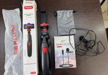 Telefon və kamer üçün ayaqlıq,yaxa mikrafonu