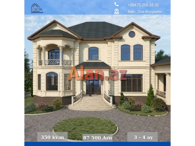 Bağ evlərinin tikintisi