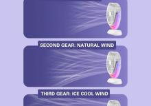 Luna RGB Mini Sərinkeş Sarj Oluna Bilən