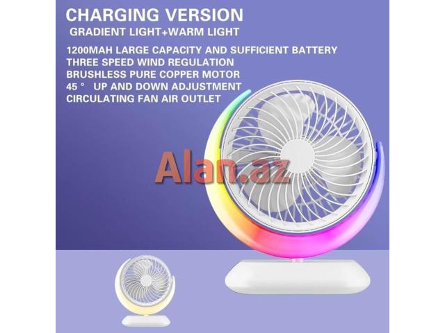 Luna RGB Mini Sərinkeş Sarj Oluna Bilən