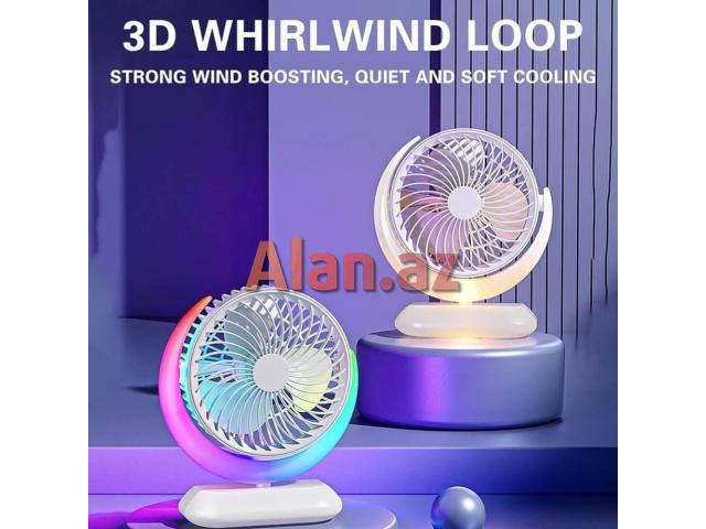 Luna RGB Mini Sərinkeş Sarj Oluna Bilən