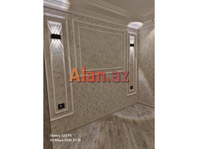 3 otaqli menzil Kiyev lay 9/4 80m2 Orta block