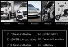 Avtomobil akkumulyatoru sınaq testeri.