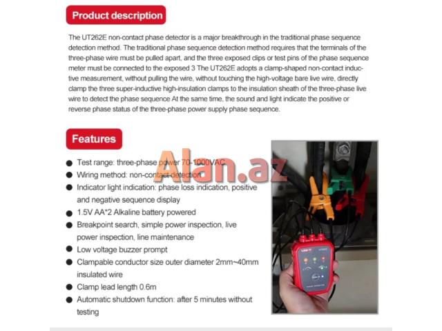 Faza detektoru UNI-T UT 262E