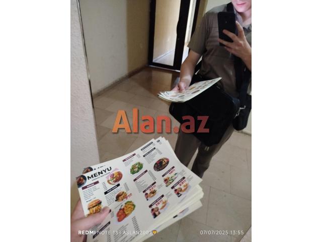 Buklet Paylama işi Axtarıram