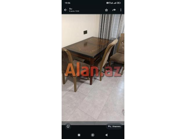 Unvan qaracuxur stol stul 6 dene. Taxt 1 neferlik