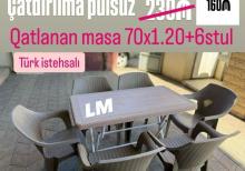 Masa ve stullar  plastik