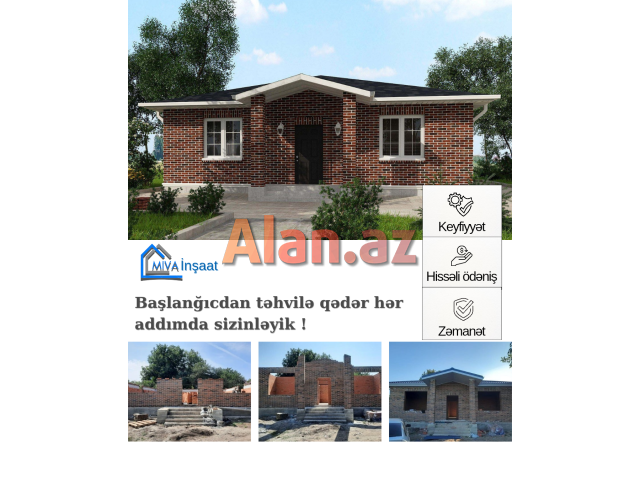 Ev tikintisi (layihe dizayn tikinti - her sey daxil)