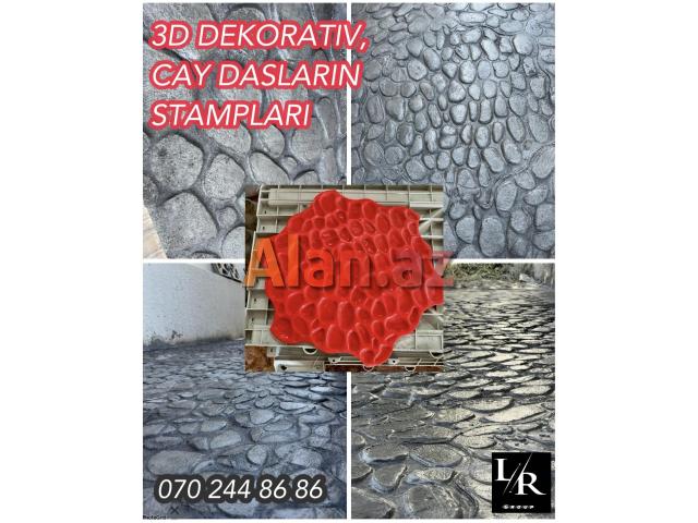 3D Dekorativ Daşlar