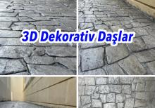 3D Dekorativ Daşlar