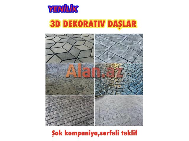 3D Dekorativ Daşlar