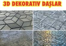 3D Dekorativ Daşlar