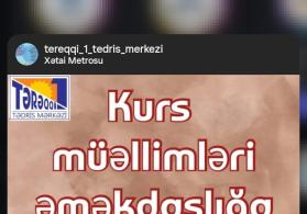 Kurs müəllimləri əməkdaşlığa dəvət edir