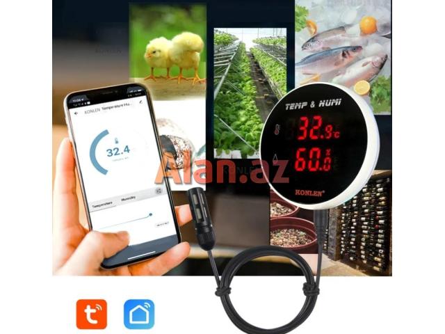Termometr-hiqrometr KONLEN ( WI-FI )