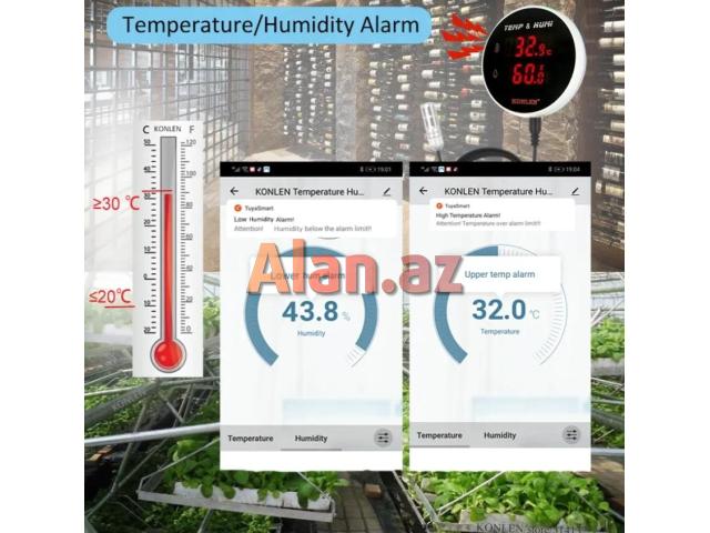 Termometr-hiqrometr KONLEN ( WI-FI )