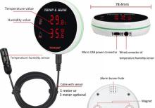 Termometr-hiqrometr KONLEN ( WI-FI )