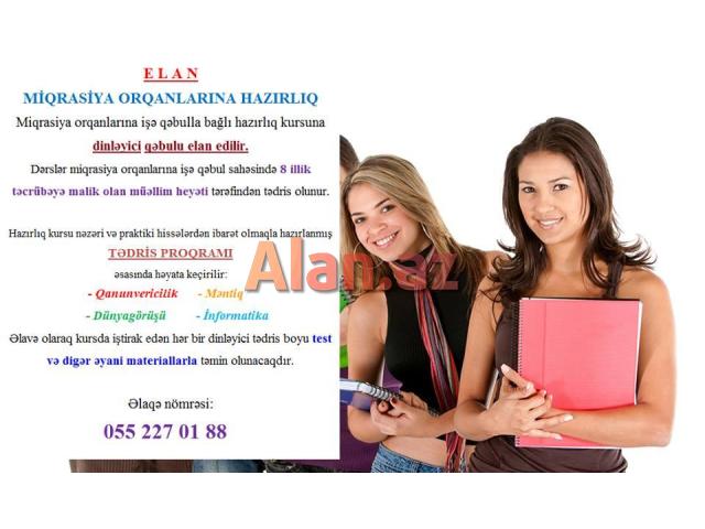 Miqrasiya orqanlarına hazırlıq