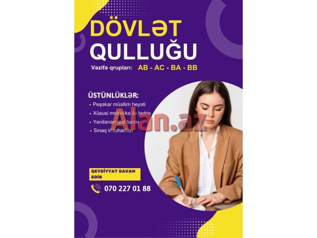 Dövlət qulluğuna hazırlıq