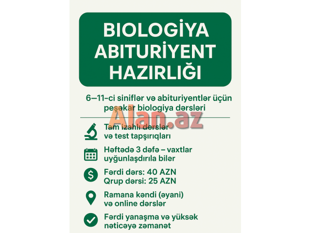 Biologiya hazırlığı (online)