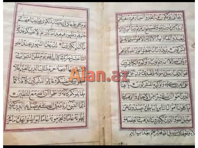 Qədmi tarixi 18 əsr əl yazma Quran kərim