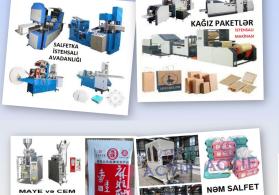 Salfetka istehsal edən makina