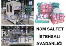 Salfetka istehsal edən makina