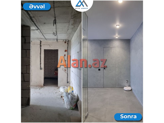 Zəmanətli və güvənli Mənzil təmiri – dizayn hədiyyə