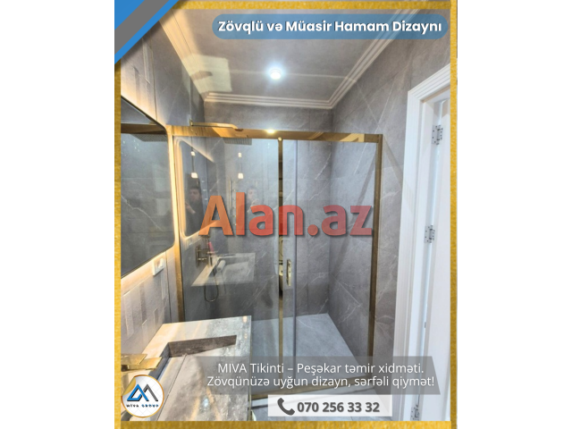 Zəmanətli və güvənli Mənzil təmiri – dizayn hədiyyə