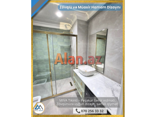 Zəmanətli və güvənli Mənzil təmiri – dizayn hədiyyə