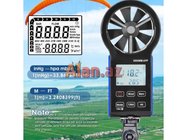 Anemometr HOLDPEAK 6000WM-APP