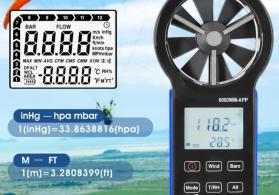 Anemometr HOLDPEAK 6000WM-APP