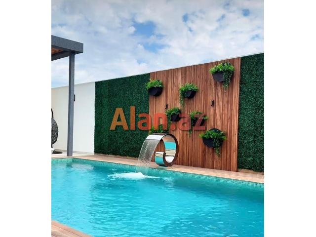 Merdekan qesebesi. Muasir Uslubda İnsaa edilmis Bag Evi satılır.