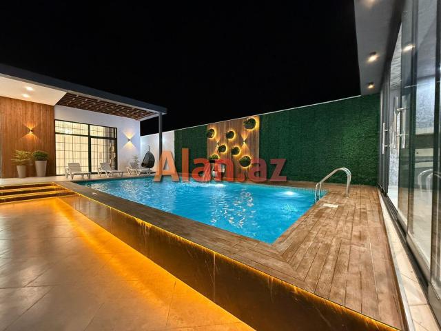 Merdekan qesebesi. Muasir Uslubda İnsaa edilmis Bag Evi satılır.