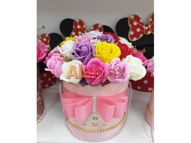 Sabun gül sebetleri