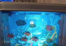 Süni Tropik Balıq Dekorativ Hərəkətli Akvarium Lampası