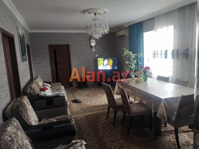 Tam əsyali təmirli ev satilir