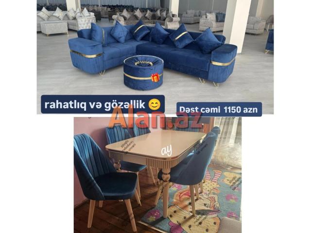 Divan və stol stul desti