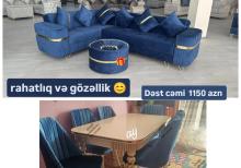Divan və stol stul desti