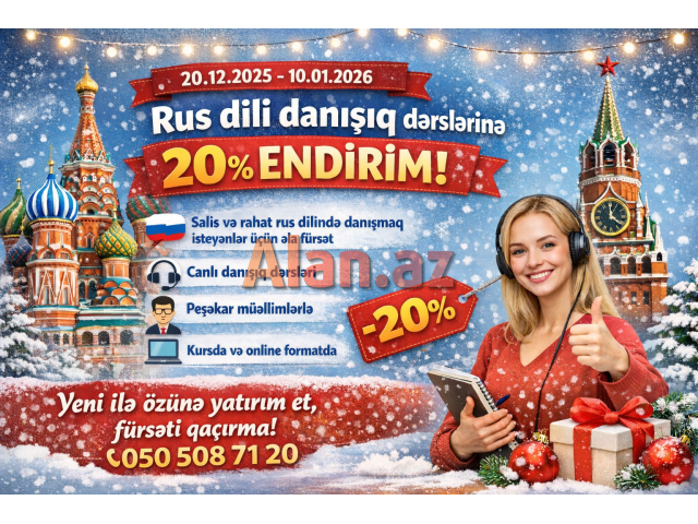 Endirimli rus dili kursu